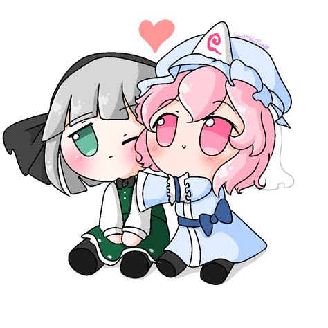 Yuyuko Fumo Giving Youmu Fumo A Hug