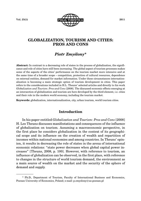 Essay Pros And Cons Of Globalization