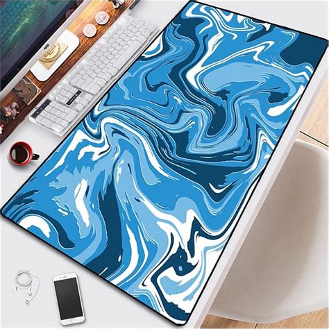 Zija Strata Liquid Computer Mouse Pad Gaming Mousepad Abstract Large