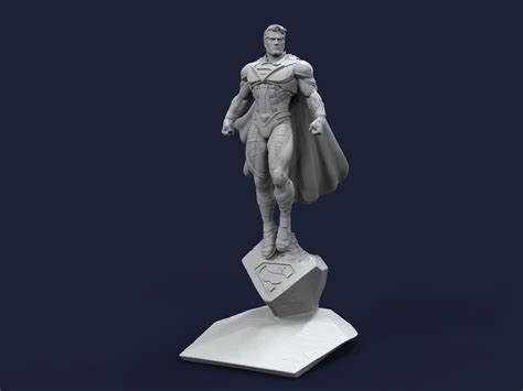 Superman Dc Justice League 3d Model 3d Printable Cgtrader