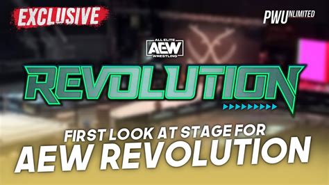 First Look At Aew Revolution Stage More Youtube