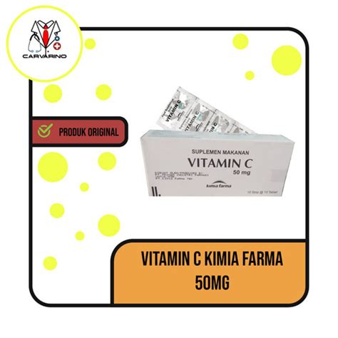 Promo Vitamin C 50 Mg Kimia Farma Per Box Isi 100 Tablet Jakarta Barat Carvarino Tokopedia