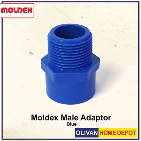 MOLDEX Blue Fittings PVC Male Adaptor Potable Water Piping System 2