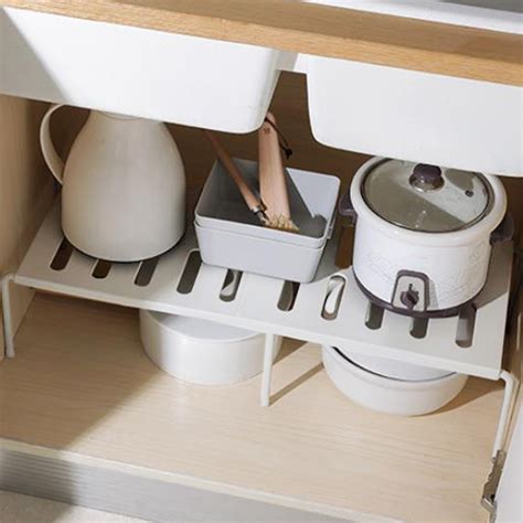 Sulgyt Expandable Cabinet Organizer Shelf Kitchen Cupboard Organizer