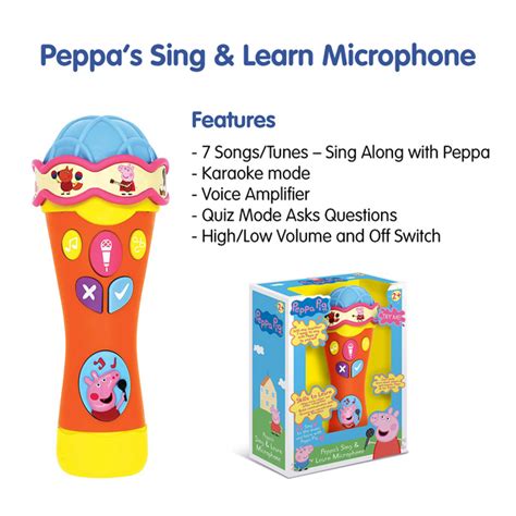 Peppa Pig's Sing & Learn Microphone | Planet Fun NZ