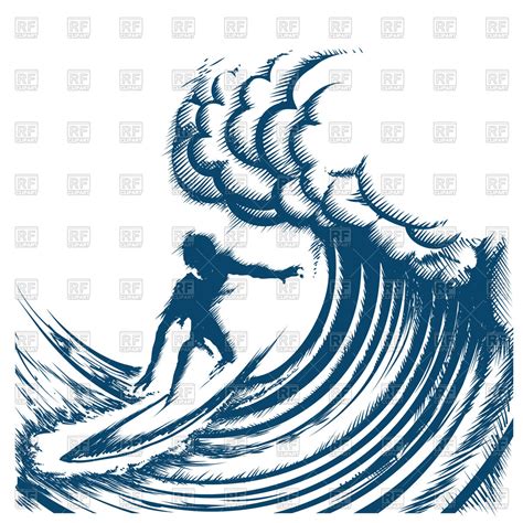 Surfer Silhouette Vector At Vectorified Collection Of Surfer