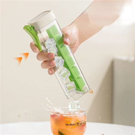 Creative One Handed Press Ice Compartment Home Simple 6 Compartments