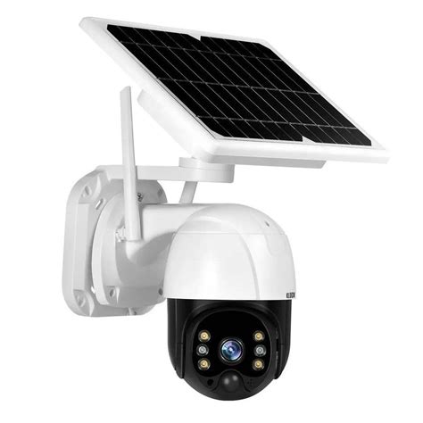 C Mara De Vigilancia Wifi Solar Con Detector De Movimiento Y Visi N