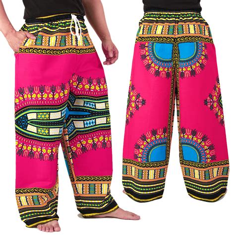 Pink African Dashiki Pants Dashikikiss