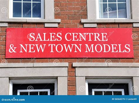 Sales Centre And New Town Models Banner Stock Image Image Of