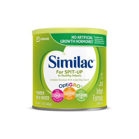 Similac For Spit Up In Healthy Infants With Iron And Optigro By Abbott