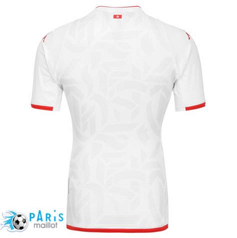 Thailande Maillot Foot Tunisie Exterieur Blanc Personnalis S Pas