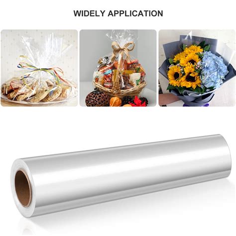 Clear Cellophane Wrap Roll 25 Mil Thick Cellophane Roll For Baskets