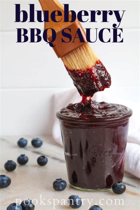 Blueberry Bbq Sauce Recipe Pook S Pantry Recipe Blog