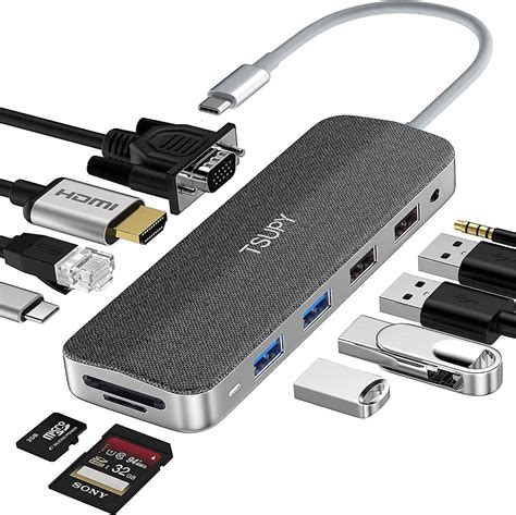 Tsupy Hub Usb C En Dise O De Tela Tipo C Adaptador Y Hdmi K Con