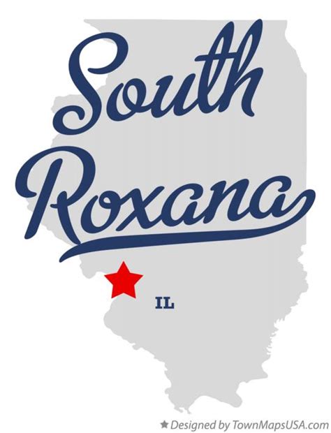 Map Of South Roxana Il Illinois