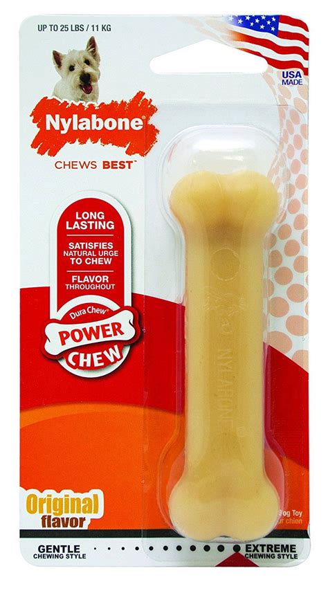 Nylabone Power Chew Dog Bones for Aggressive Chewers Tough Chew Toys ...