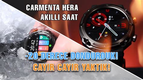 CARMENTA HERA ASKERİ DAYANIKLI YAPAY ZEKA DESTEKLİ AKILLI SAAT GÜCÜ