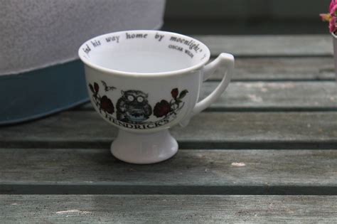 Hendrick S Gin Teacup Oscar Wilde Quote Collectors Item Etsy Uk