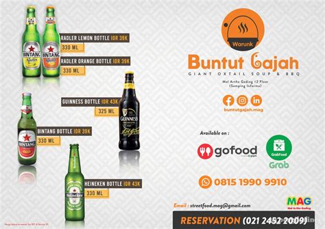 Selalu Diperbarui Menu Warunk Buntut Gajah Kelapa Gading