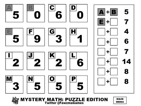 Mystery Math: Puzzle Edition | Devpost