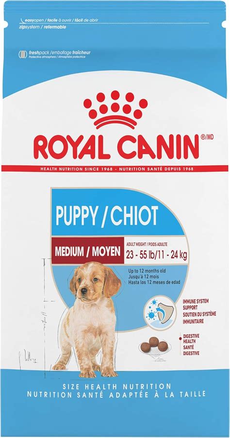 Royal Canin Medium Puppy Dry Dog Food 17 Lb Bag Pet Supplies