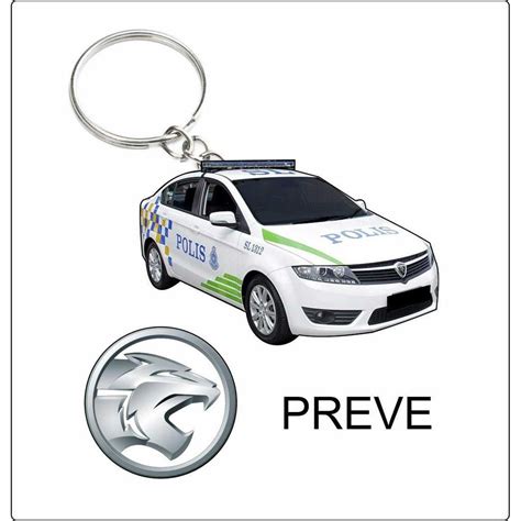 Proton Preve Pdrm Polis Police Keychain 2d Shopee Malaysia