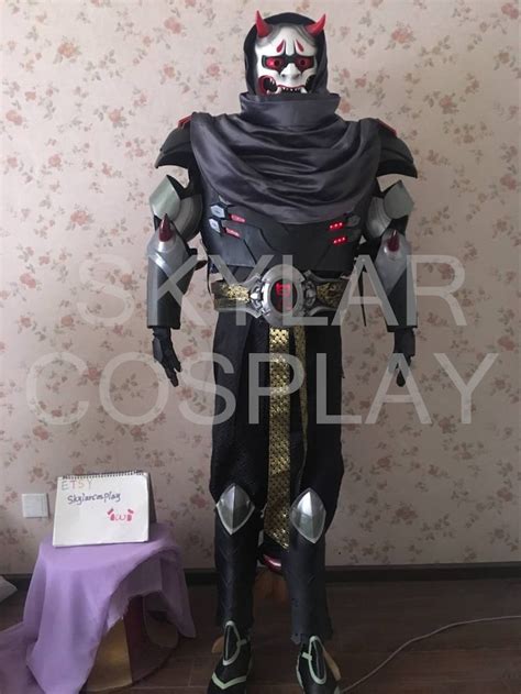 Overwatch Ow Oni Genji Cosplay Costume Etsy