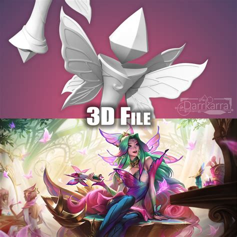 D File Seraphine Faerie Court League Of Legends Stl Files Model To