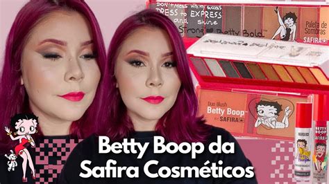 Tutorial As Maquiagens Da Cole O Betty Boop Da Safira Cosm Ticos