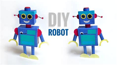 How To Make A Robot Out Of Paper Making A Cardboard Robot Diy Robot