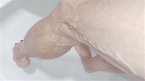 Tempest Showing Off Veins In The Shower Tempest Muscular Calves Clips4sale