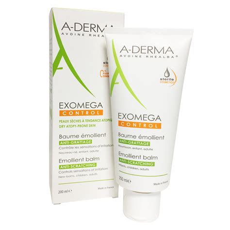 A Derma Exomega Control Baume Émollient Anti Grattage Cosmétique