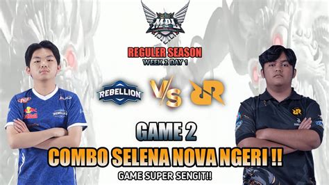 GAME SUPER SENGIT BRUSKO BARBAR BANGET REBELLION VS RRQ HOSHI MATCH 2