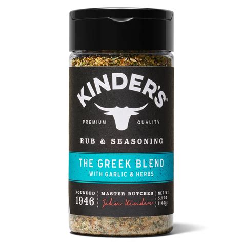 Kinder S The Greek Blend Barbecue Rub And Seasoning For Grilling 6 25 Oz