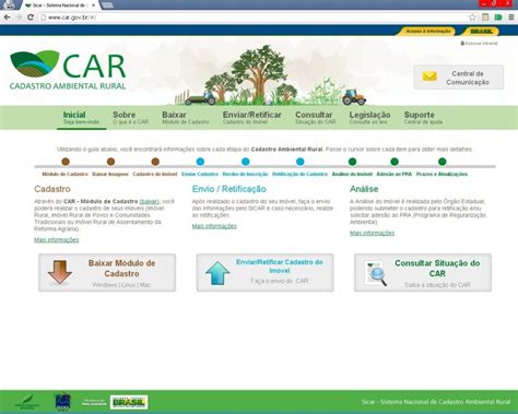 Veja Passo A Passo Como Fazer O Cadastro Ambiental Rural Car