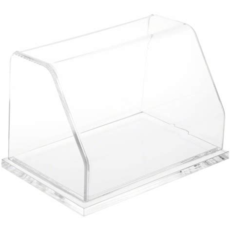 Plymor Clear Acrylic Slanted Front Display Case With Base 6 W X 4 D X