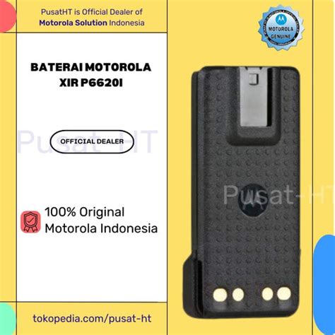 Jual BATERAI HT MOTOROLA XIR P6620i PMNN4406BR ORIGINAL RESMI Jakarta