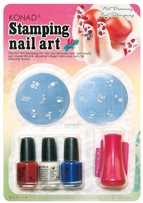 Amazon Konad Set Starter Kit For Stamping Nail Art Nail Art