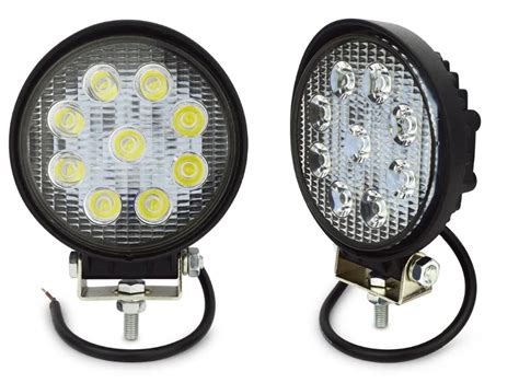 2pcs 4inch 27W Led Worklight Spot Flood Offroad 9 Led Work Light FOR