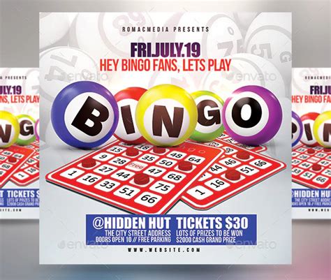 Bingo Psd Flyer Template Free