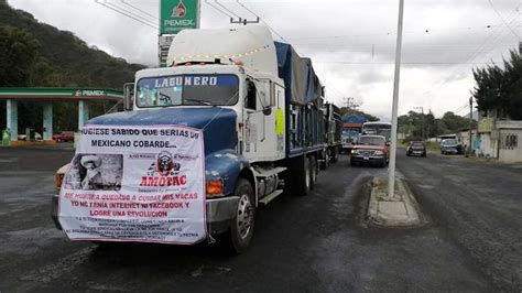 Transportistas De AMOTAC Bloquean Autopistas Por Inseguridad Apartado MEX