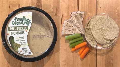 We Tried Fresh Cravings Taj N Chili Lime And Dill Pickle Hummus