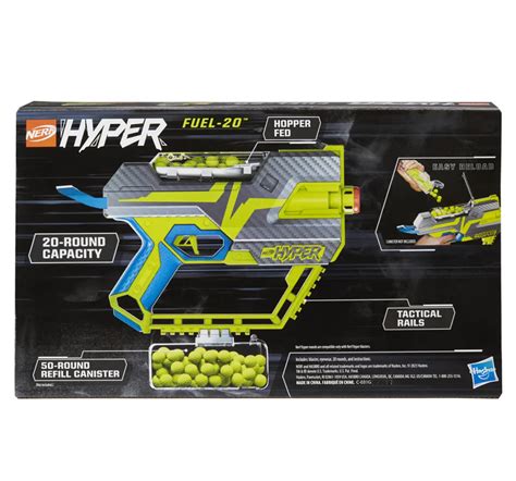 Nerf Hyper Fuel 20 Blaster 20 Nerf Hyper Rounds Up To 110 Fps