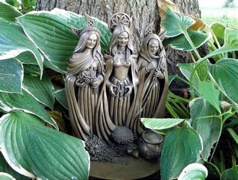 Maiden Mother Crone Goddess Statue Triple Goddess Maiden Mother