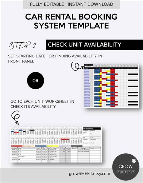 Car Rental Daily Booking Template Auto Rental Reservation Template