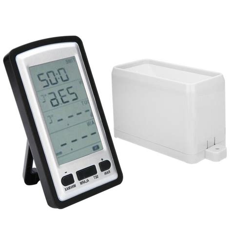 Wireless Rain Gauge Thermometer Weather Station Indoor/outdoor Temperature