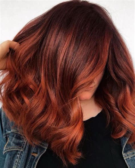 Dark Red Into Copper Fade Copper Hair Dark Bright Copper Hair Bright