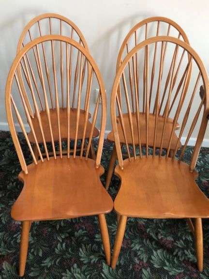 Oak Bow Back Side Chairs Resettled Life