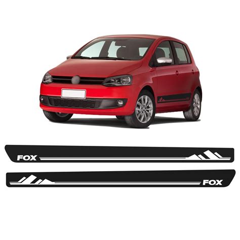 Par De Adesivos Laterais Para Portas Faixas Volkswagen Fox